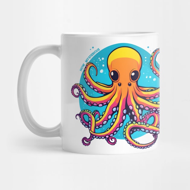 Mysterious Cthulhu Octopus friendly creature design by MarikoArt